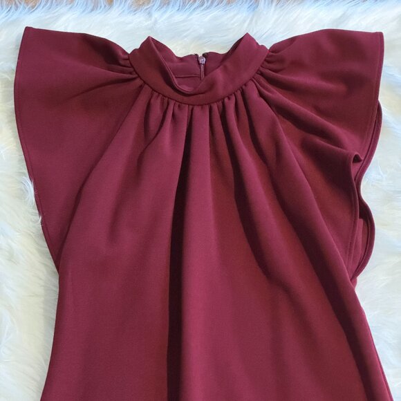 Burgundy Calvin Klein dress - Picture 2 of 4